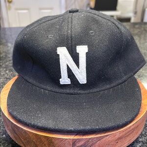 Imogene and Willie Black Cap with White 'N' Logo made in USA